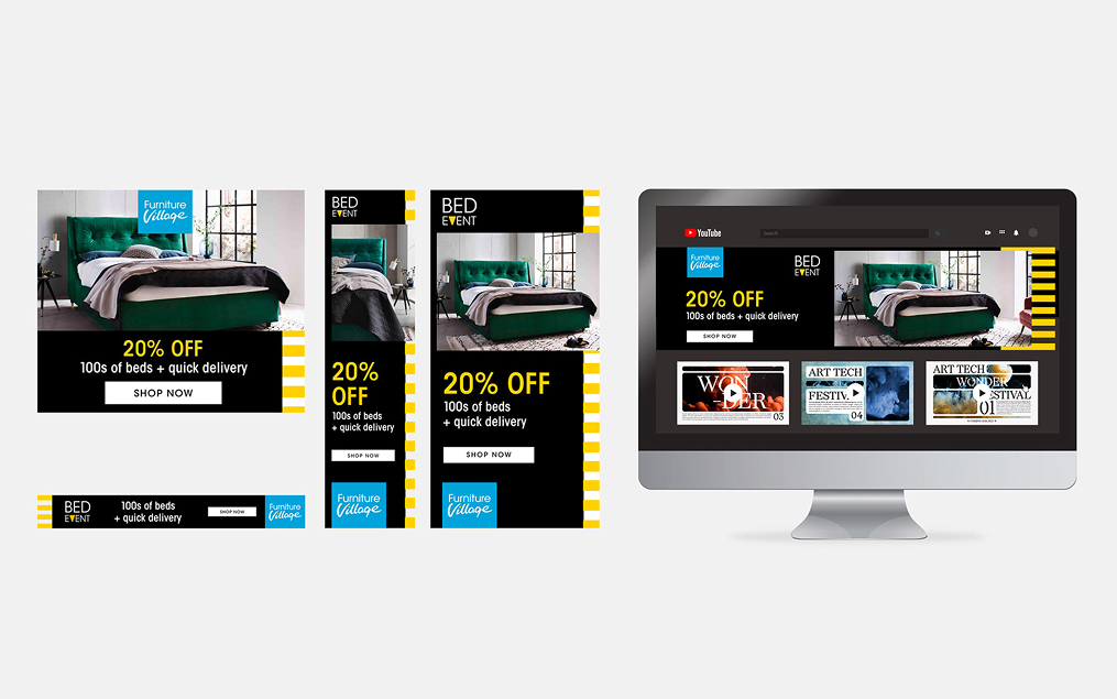 Furniture Village — GOOGLE TARGETED BANNERS