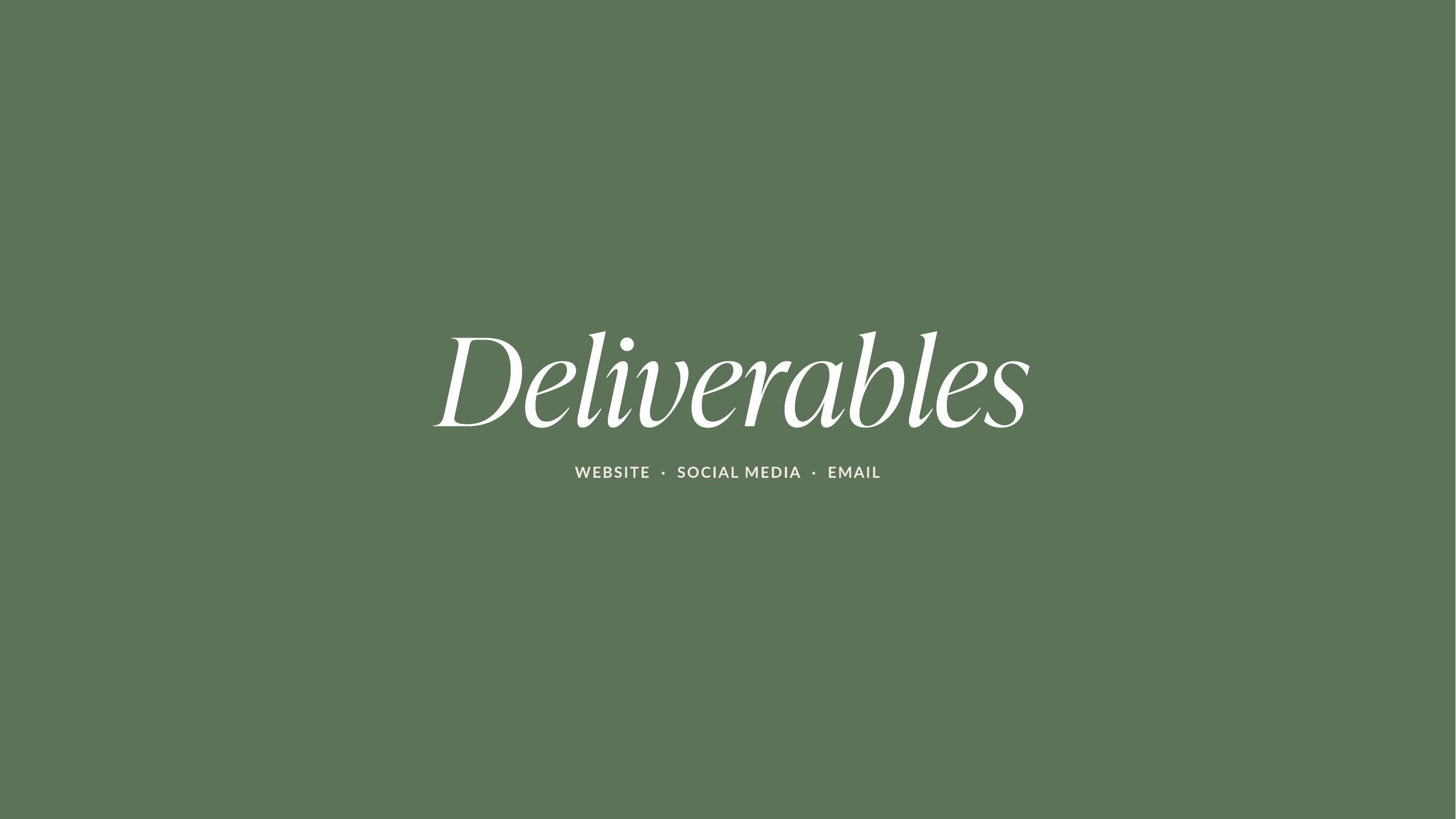 The Escape Edit — Deliverables page 1